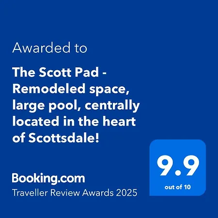 The Scott Pad - Remodeled Space, Large Pool, Centrally Located In The Heart Of Scottsdale!